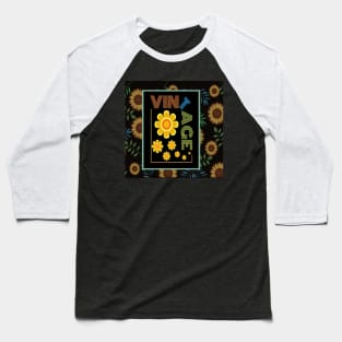 Vintage 70's Hippy Sunflower Child Peace Love Baseball T-Shirt